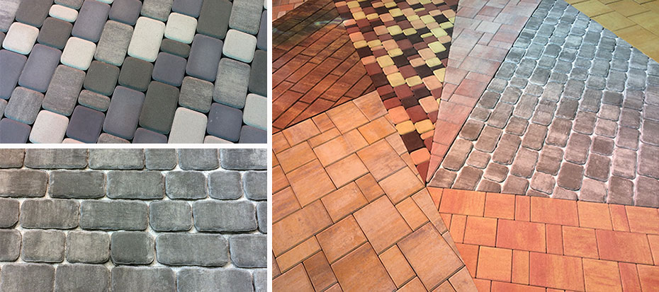 Тротуарная плитка Ривьера: примеры оформления дорожных покрытий