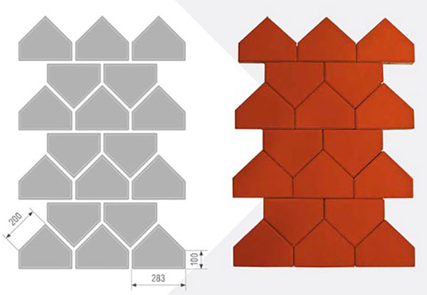 Схема укладки плитки Тиара